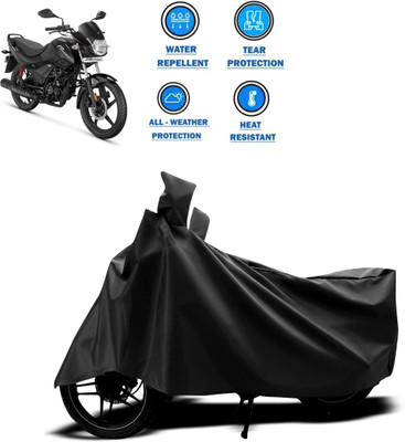 CODOKI Waterproof Two Wheeler Cover for Hero(Passion Plus, Black)