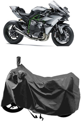 SUGASHRI Waterproof Two Wheeler Cover for Kawasaki(Ninja H2R, Grey)