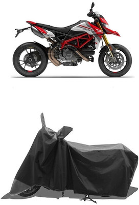 SUGASHRI Waterproof Two Wheeler Cover for Ducati(Hypermotard, Grey, Black)
