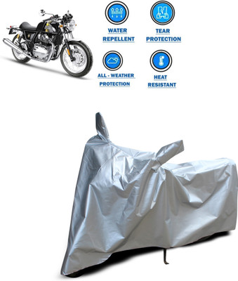 CODOKI Two Wheeler Cover for Royal Enfield(Continental GT 650, Silver)