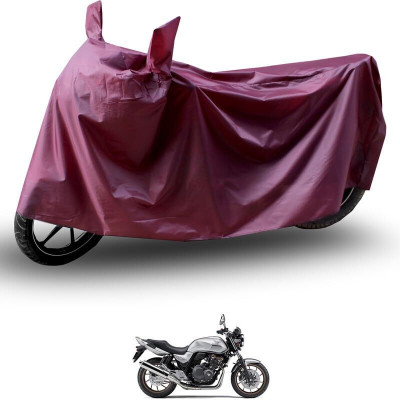 SK AUTO Two Wheeler Cover for Honda(CB 400, Maroon)