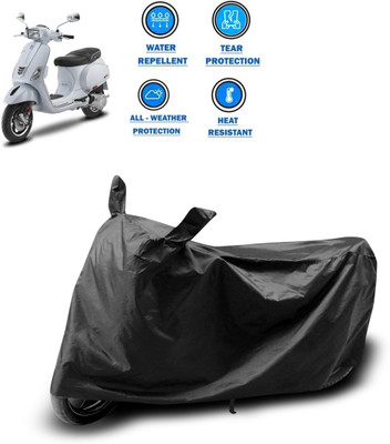 CODOKI Two Wheeler Cover for Piaggio(Vespa SXL, Black)