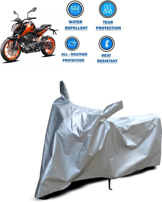 PAGORA Two Wheeler Cover for KTM(Duke 200, Silver)