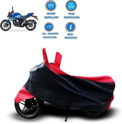 CODOKI Two Wheeler Cover for Suzuki(Gixxer, Red)