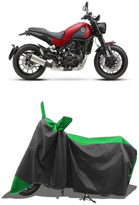 SUGASHRI Waterproof Two Wheeler Cover for Benelli(Leoncino, Green, Black)