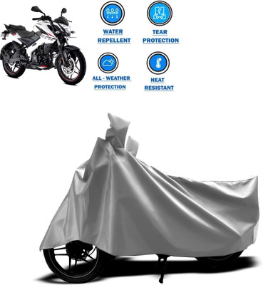PAGORA Two Wheeler Cover for Bajaj(Pulsar NS 200, Silver)