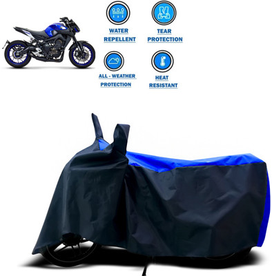 GOSHIV-car and bike accessories Two Wheeler Cover for Yamaha(MT 09, Blue)