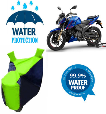 Mdstar Waterproof Two Wheeler Cover for TVS(Apache RTR 200 4V, Multicolor)