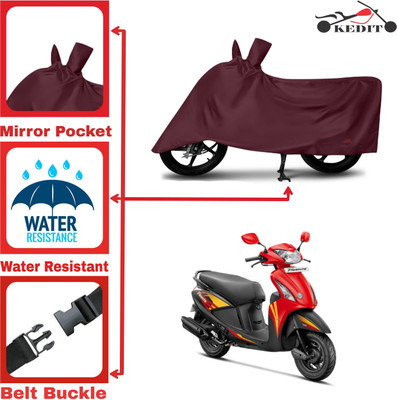 SK AUTO Two Wheeler Cover for Hero(Pleasure+ 110, Maroon)