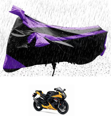 RONISH Waterproof Two Wheeler Cover for Suzuki(GSX, Purple, Black)