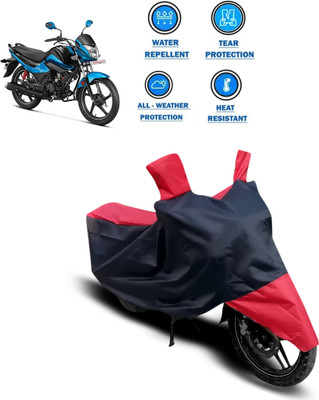 CODOKI Two Wheeler Cover for Hero(Splendor I Smart, Red)