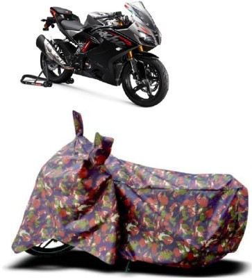 SUGASHRI Waterproof Two Wheeler Cover for TVS(Apache RR 310, Multicolor)