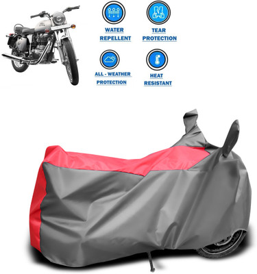 CODOKI Two Wheeler Cover for Royal Enfield(Bullet 350, Grey)