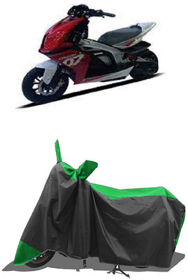 SUGASHRI Waterproof Two Wheeler Cover for TVS(Creon BS6, Green, Black)