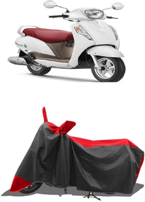 SUGASHRI Waterproof Two Wheeler Cover for Suzuki(Access SE, Red, Black)