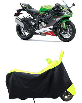 Coxtor Waterproof Two Wheeler Cover for Kawasaki(Ninja ZX-6R BS6, Yellow)