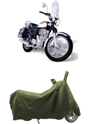 Coxtor Waterproof Two Wheeler Cover for Royal Enfield(Machismo 350, Gold)