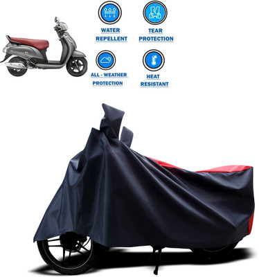 CODOKI Two Wheeler Cover for Suzuki(Access SE, Red)