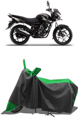 SUGASHRI Waterproof Two Wheeler Cover for Bajaj(Discover 150 s, Green, Black)