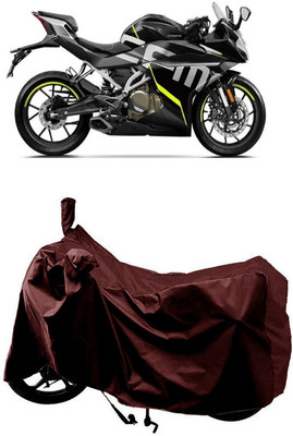 SUGASHRI Waterproof Two Wheeler Cover for CFMoto(250SR, Maroon)