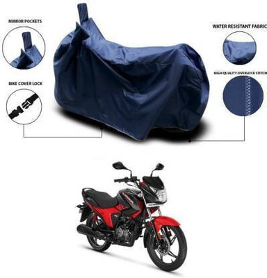 SK AUTO Waterproof Two Wheeler Cover for Hero(Glamour FI, Blue)