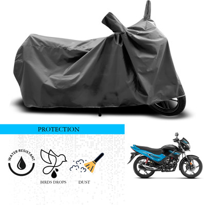 ANTHUB Waterproof Two Wheeler Cover for Hero(Glamour, Grey)