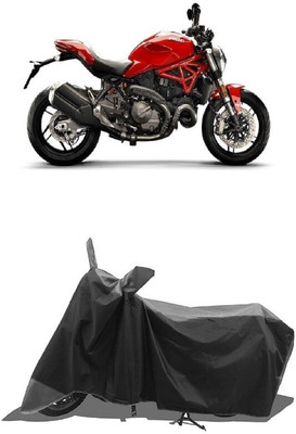 SUGASHRI Waterproof Two Wheeler Cover for Ducati(Monster 82, Grey, Black)