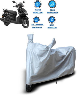 ANTHUB Two Wheeler Cover for Yamaha(Ray ZR, Silver)