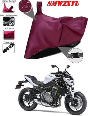 smwzxyu Waterproof Two Wheeler Cover for Kawasaki(Ninja 650, Maroon)
