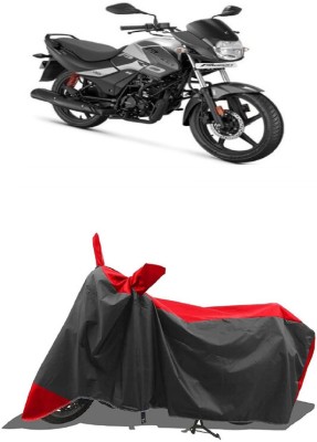 SUGASHRI Waterproof Two Wheeler Cover for Hero(Passion Pro i3S, Red, Black)