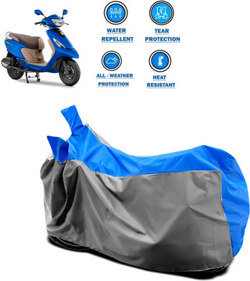 CODOKI Two Wheeler Cover for TVS(Zest, Grey)