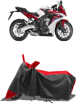 SUGASHRI Waterproof Two Wheeler Cover for Honda(CBR 650F, Red, Black)