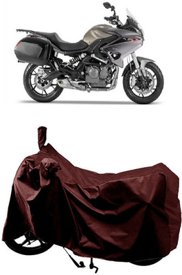 SUGASHRI Waterproof Two Wheeler Cover for Benelli(TNT 300, Maroon)