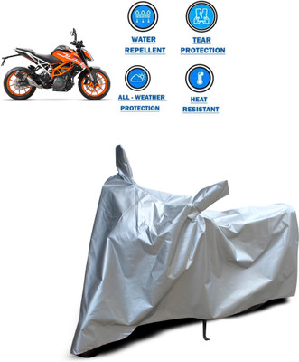 PAGORA Two Wheeler Cover for KTM(Duke 390 ABS, Silver)
