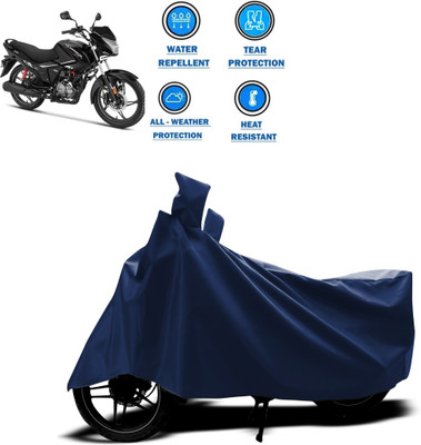 PAGORA Two Wheeler Cover for Hero(Glamour BS6, Blue)