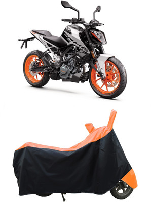 Coxtor Waterproof Two Wheeler Cover for KTM(Duke 200, Orange)