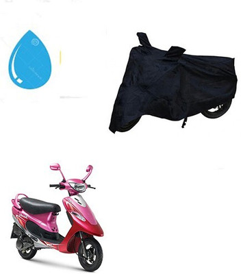DeepShakshi AUTOMOTIVE Waterproof Two Wheeler Cover for TVS(Scooty Pep+, Black)