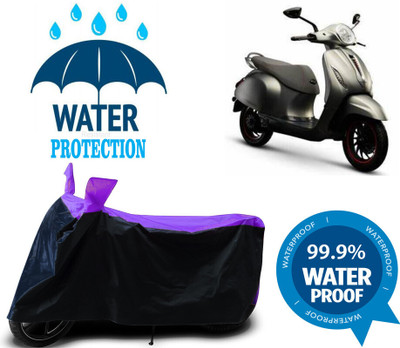 Mdstar Waterproof Two Wheeler Cover for Bajaj(Urbanite Chetak, Multicolor)