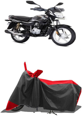 SUGASHRI Waterproof Two Wheeler Cover for Bajaj(Platina 100, Red, Black)