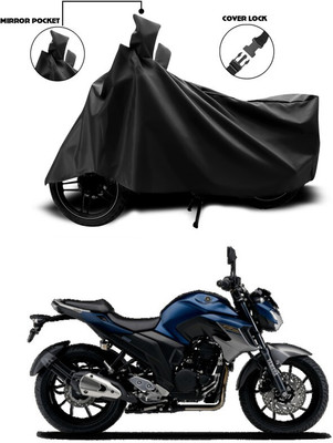 DeepShakshi AUTOMOTIVE Two Wheeler Cover for Yamaha(FZ-S FI, Black)