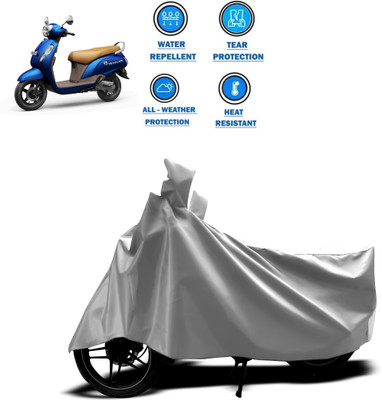 CODOKI Two Wheeler Cover for Suzuki(New Access 125, Silver)