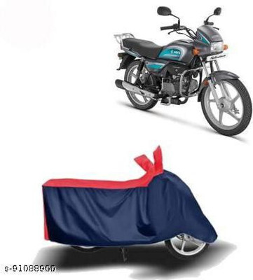 SK AUTO Two Wheeler Cover for Hero(MotoCorp Splendor Plus, Red, Blue)