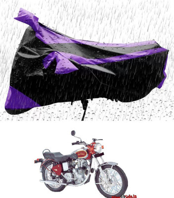 RONISH Waterproof Two Wheeler Cover for Royal Enfield(Machismo 350, Purple, Black)