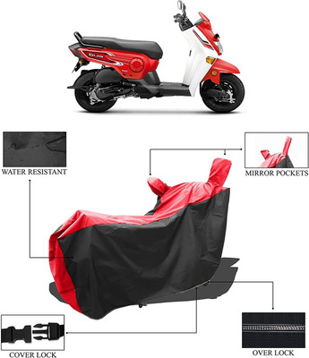 SK AUTO Two Wheeler Cover for Honda(Cliq, Red, Black)