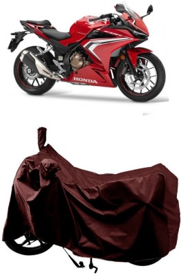 SUGASHRI Waterproof Two Wheeler Cover for Honda(CBR500R BS6, Maroon)