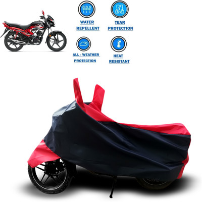 CODOKI Two Wheeler Cover for Honda(Dream Yuga, Red)