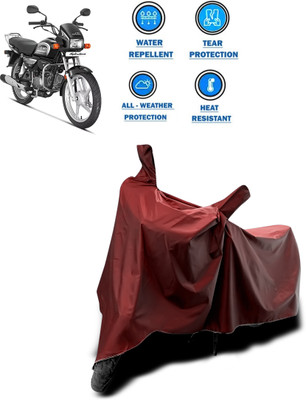 CODOKI Waterproof Two Wheeler Cover for Hero(Splendor Plus, Maroon)