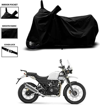 SK AUTO Waterproof Two Wheeler Cover for Royal Enfield(Himalayan, Black)