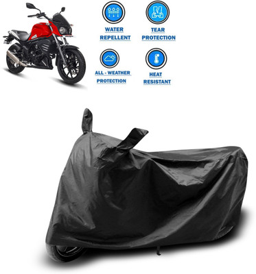 CODOKI Two Wheeler Cover for Mahindra(Mojo UT 300, Black)