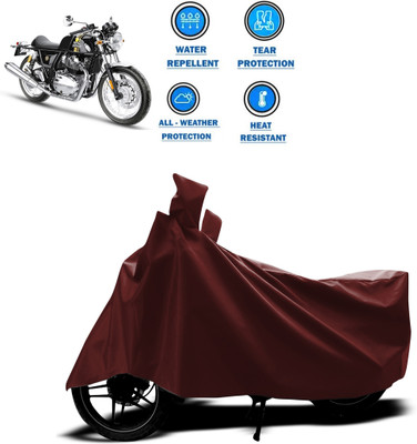 CODOKI Waterproof Two Wheeler Cover for Royal Enfield(Continental GT 650, Maroon)